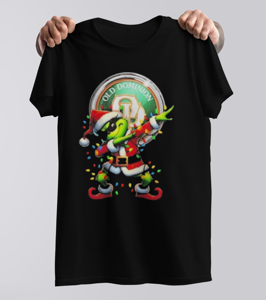 Old Dominion Freight Line Santa Grinch Dabbing Christmas T-Shirt