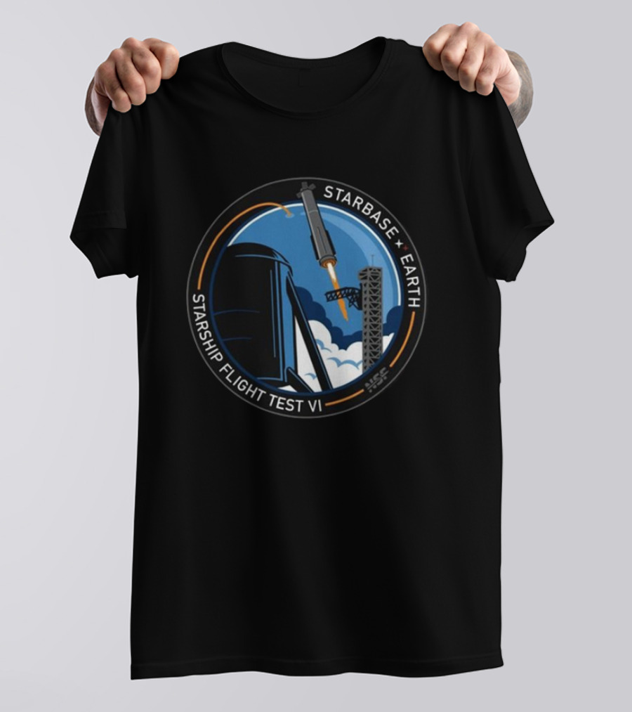 Starbase Earth Starship Flight Test VI NSC所属 T-Shirt