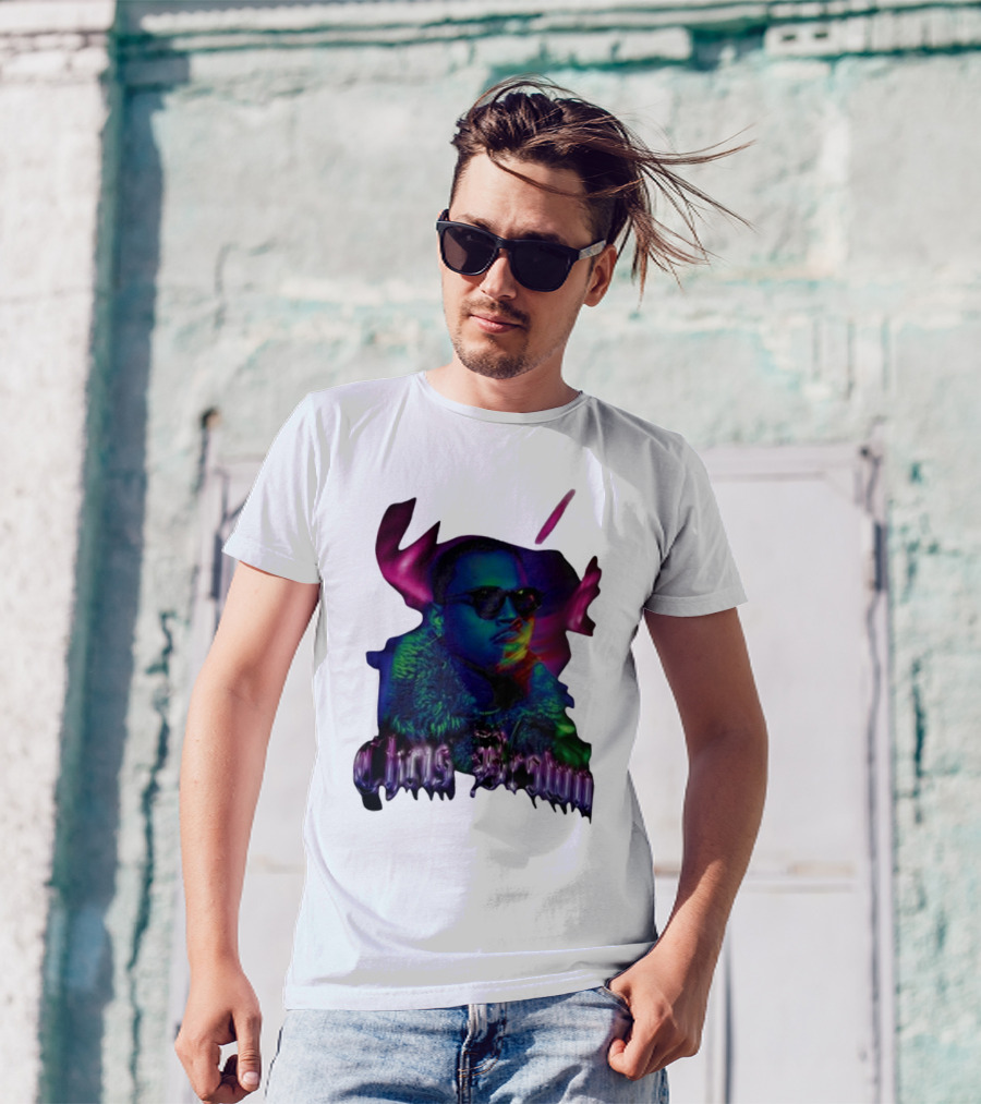Chris Brown Psychedelic Northern Lights T-Shirt