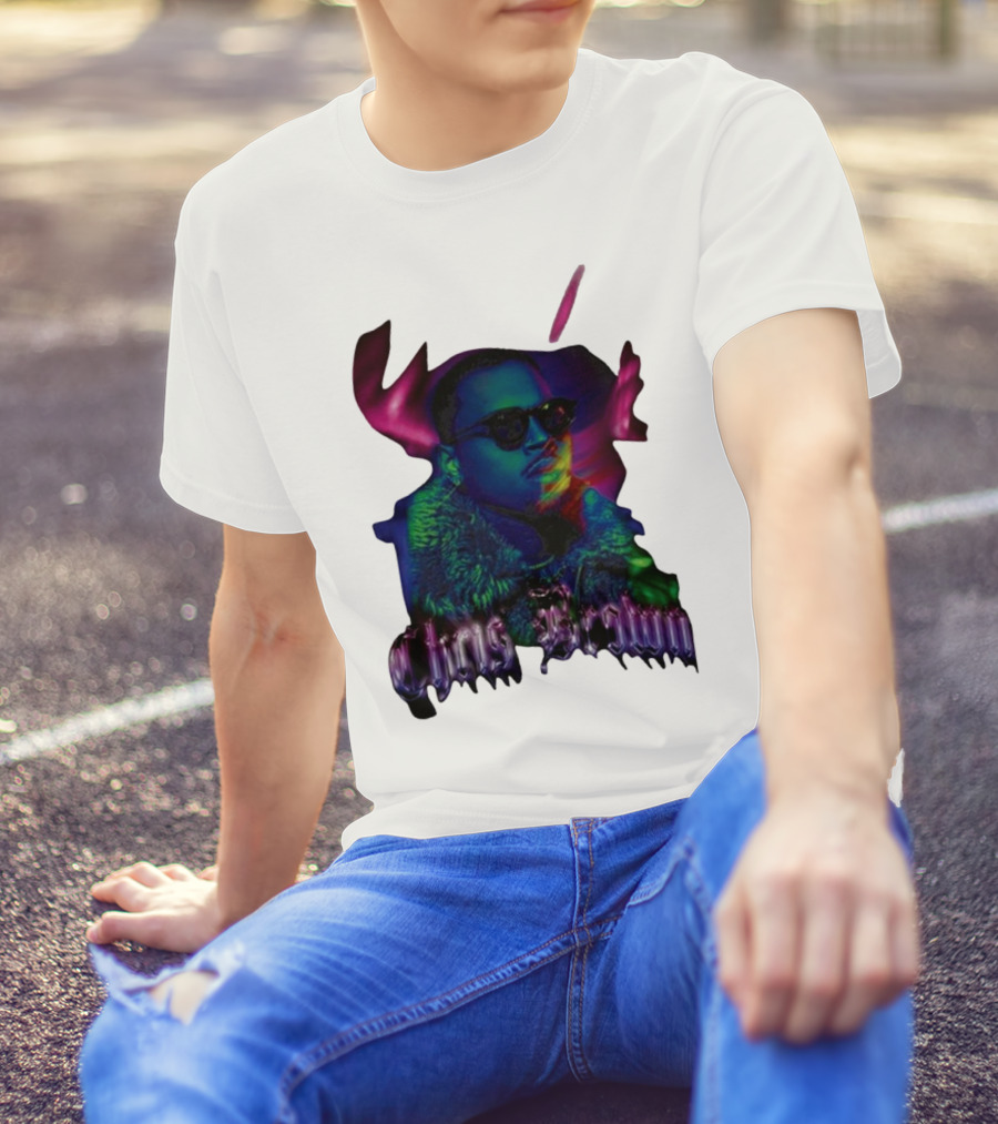 Chris Brown Psychedelic Northern Lights T-Shirt