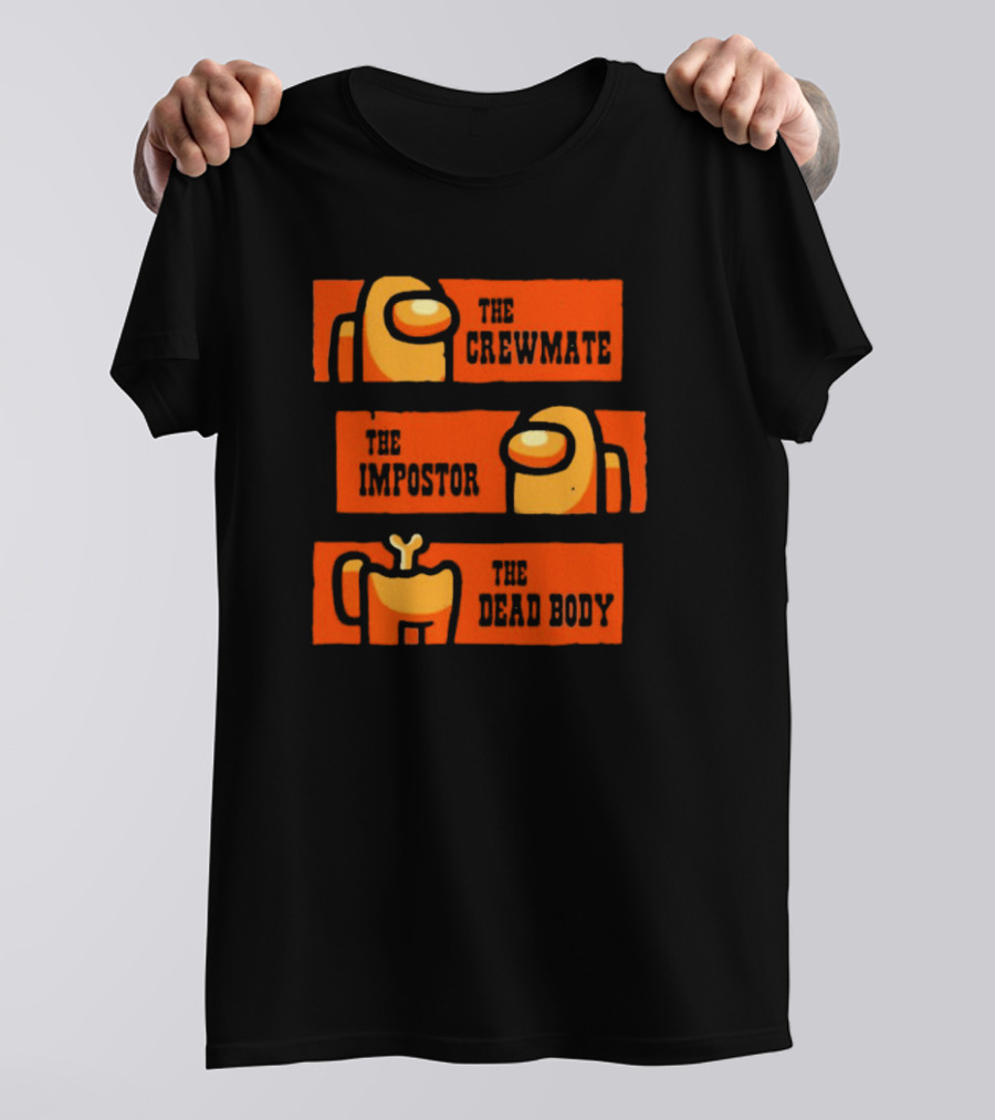 The Crewmate The Impostor The Dead Body Among Us Wester T-Shirt