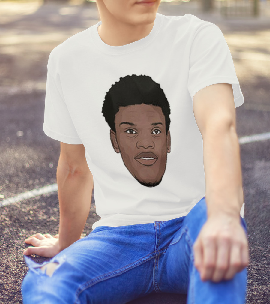 Lamar Jackson Big Head MVP Baltimore Ravens NFL T-Shirt