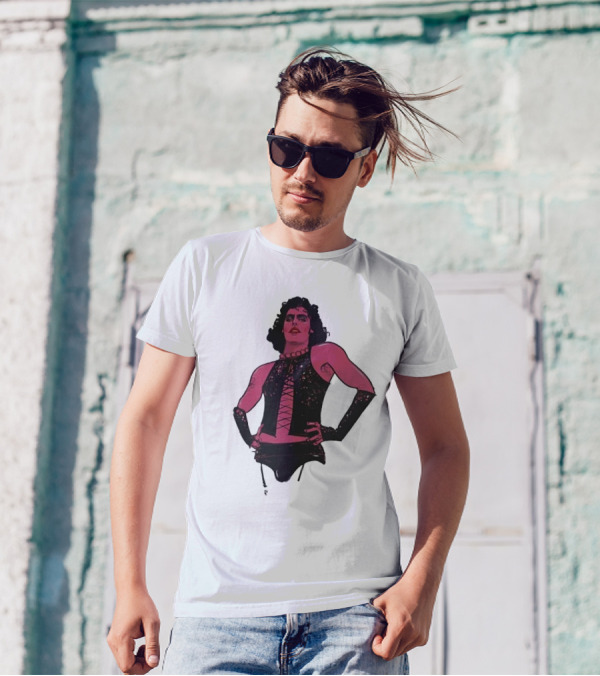 Macho Frank N Furter Rocky Horror Tim Curry Dr. Frank-N-Furter Iconic Costume Image T-Shirt