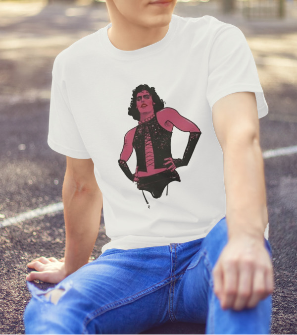 Macho Frank N Furter Rocky Horror Tim Curry Dr. Frank-N-Furter Iconic Costume Image T-Shirt