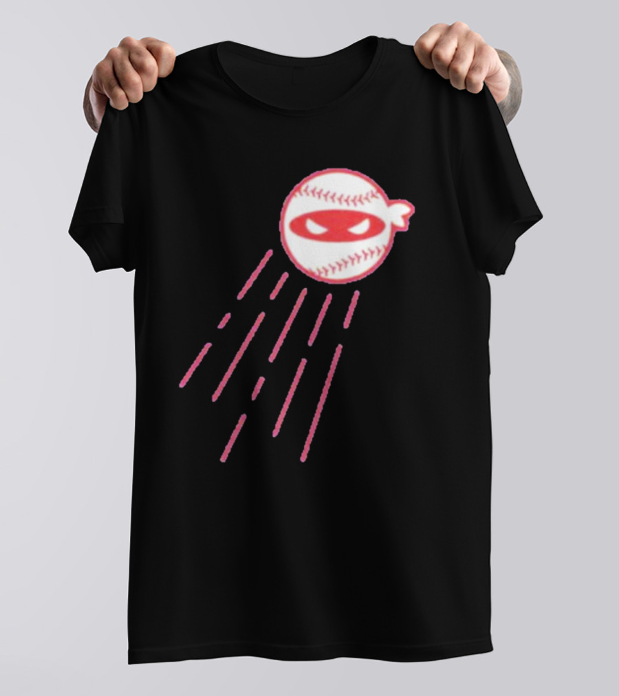 Los Angeles Dodgers Pitching Ninja Baseball Face T-Shirt