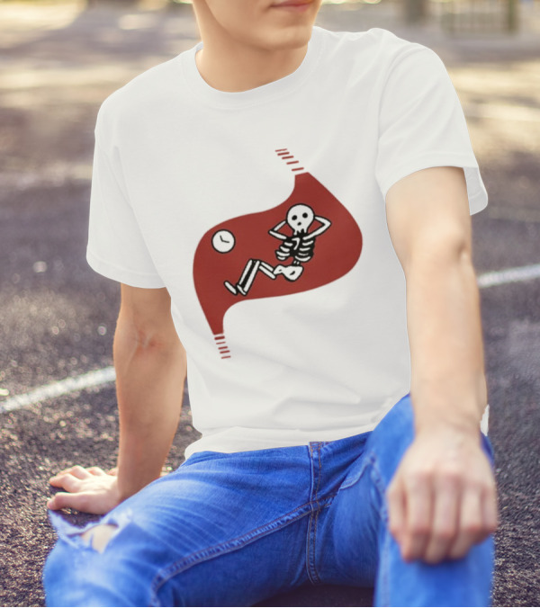 Daodaosama1125 Skeleton With Clock Death Of Dungeon Meshi Falin T-Shirt