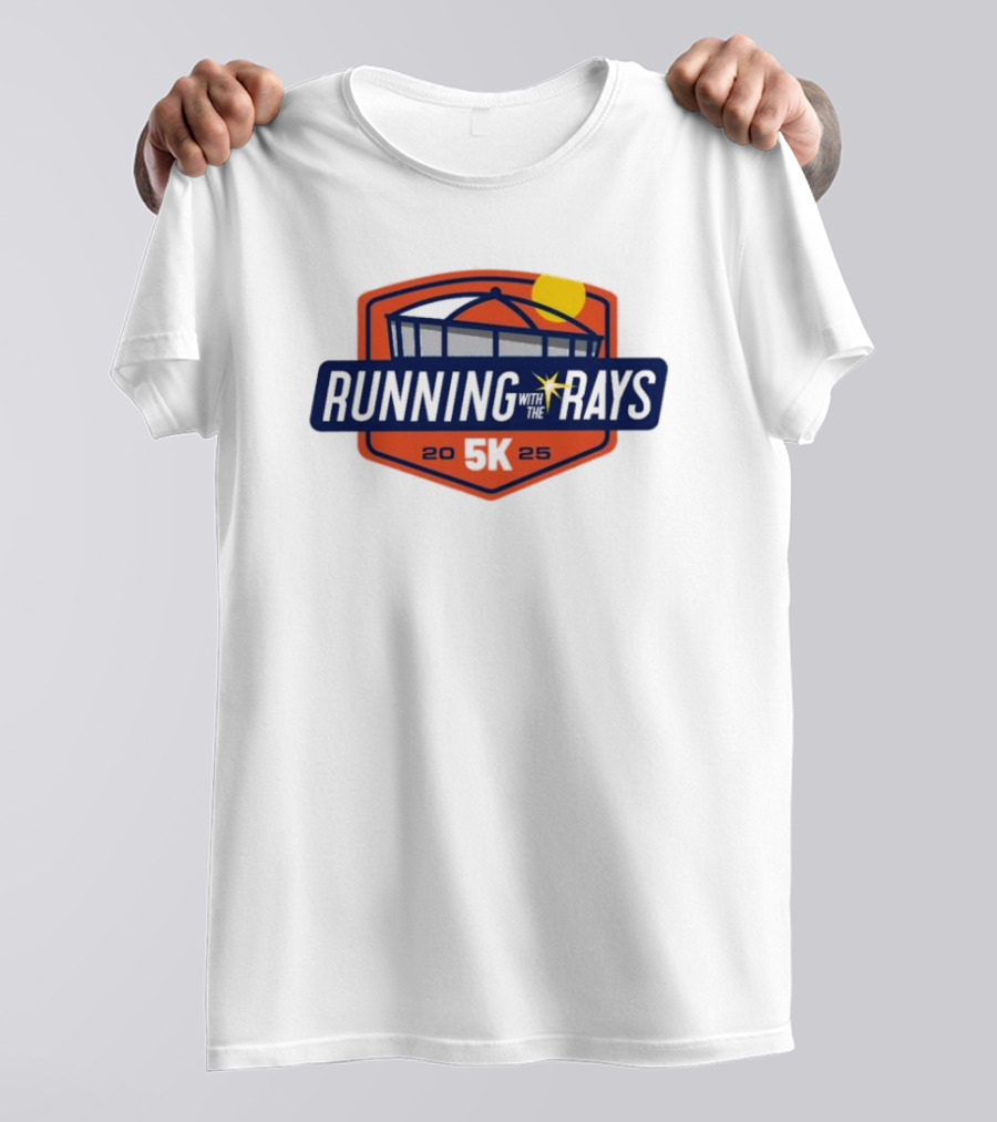 Running With The Rays 5K 2025 Tampa Bay Rays Stadium T-Shirt