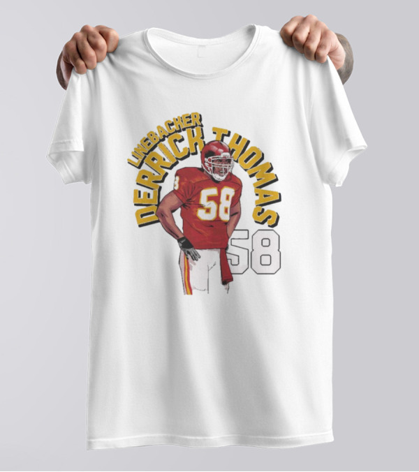 Linebacker Derrick Thomas 58 Kansas City Chiefs NFL T-Shirt