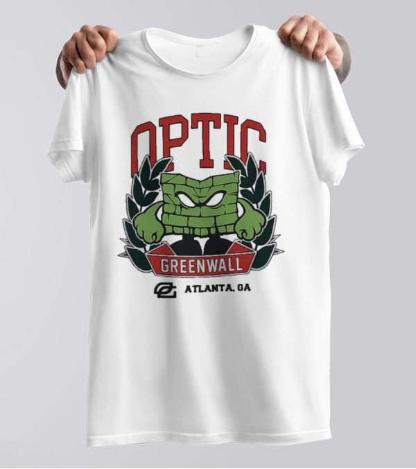 Optic Greenwall Atlanta GA City Colors T-Shirt