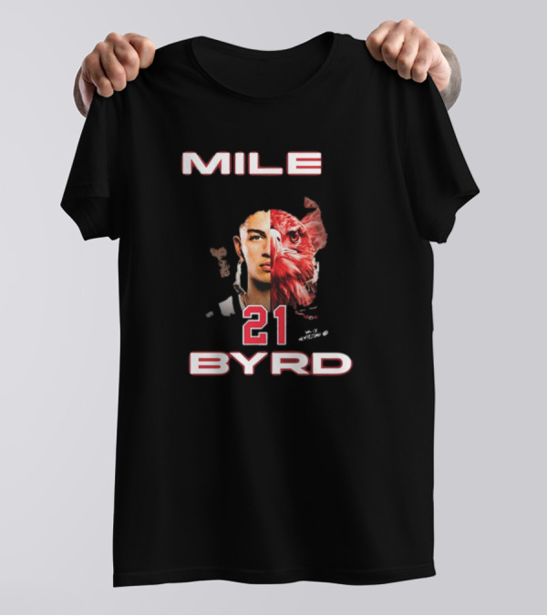 Mile Byrd #21 San Diego State Aztecs Sons Of Montezuma Eagle Face T-Shirt