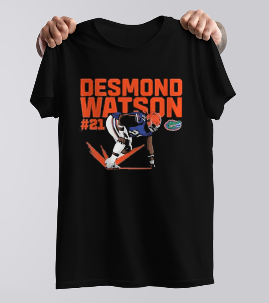Desmond Watson #21 Florida Gators NCAA Football Caricature T-Shirt