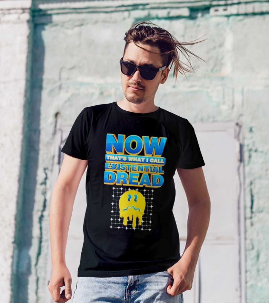 NOW That’s What I Call Existential Dread Melting Emoji Grid T-Shirt
