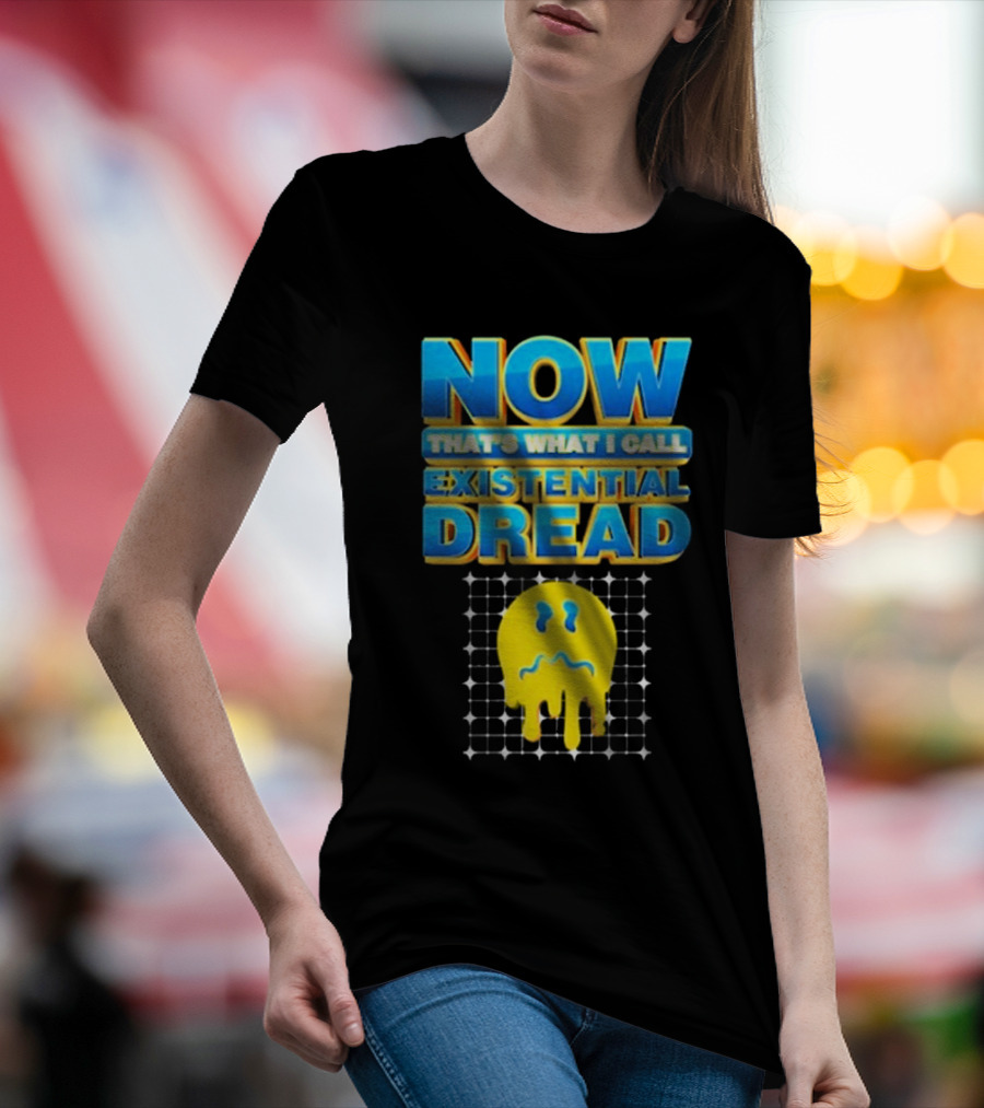 NOW That’s What I Call Existential Dread Melting Emoji Grid T-Shirt