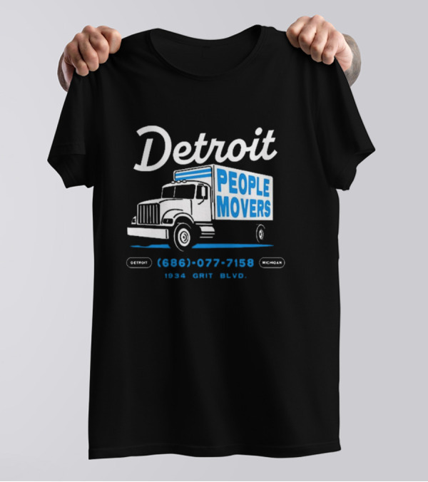 Detroit People Movers 1934 Grit Blvd Michigan (686) 077-7158 T-Shirt