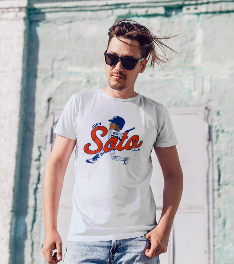 Juan Soto Caricature MLB New York Mets Queens T-Shirt