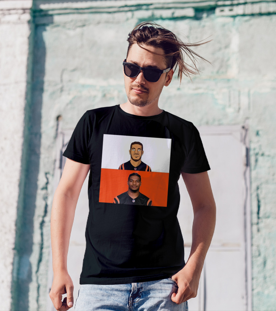 Ja’Marr Chase Cincinnati Bengals The Simpsons NFL Themed Drawing T-Shirt