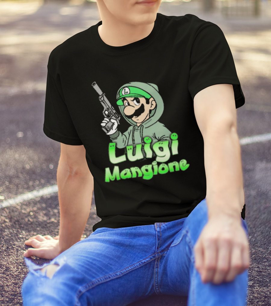 Luigi Mangione Super Mario Bros Parody That Go Hard T-Shirt