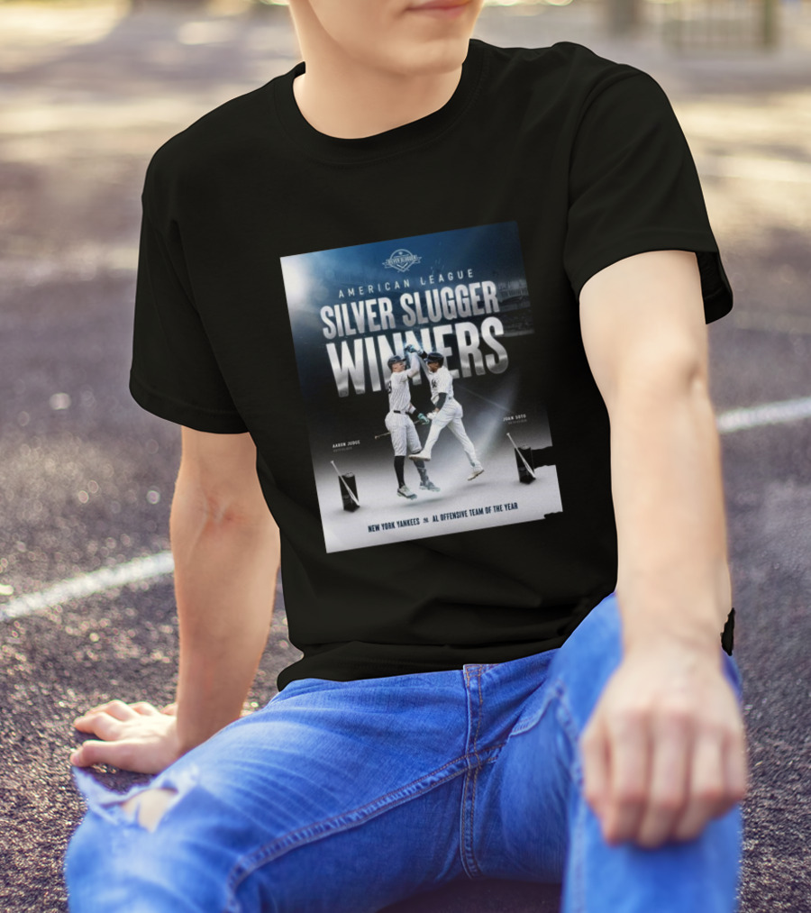American League Silver Slugger Winners Aaron Judge Juan Soto New York Yankees AL Offensive Team Of The Year T-Shirt