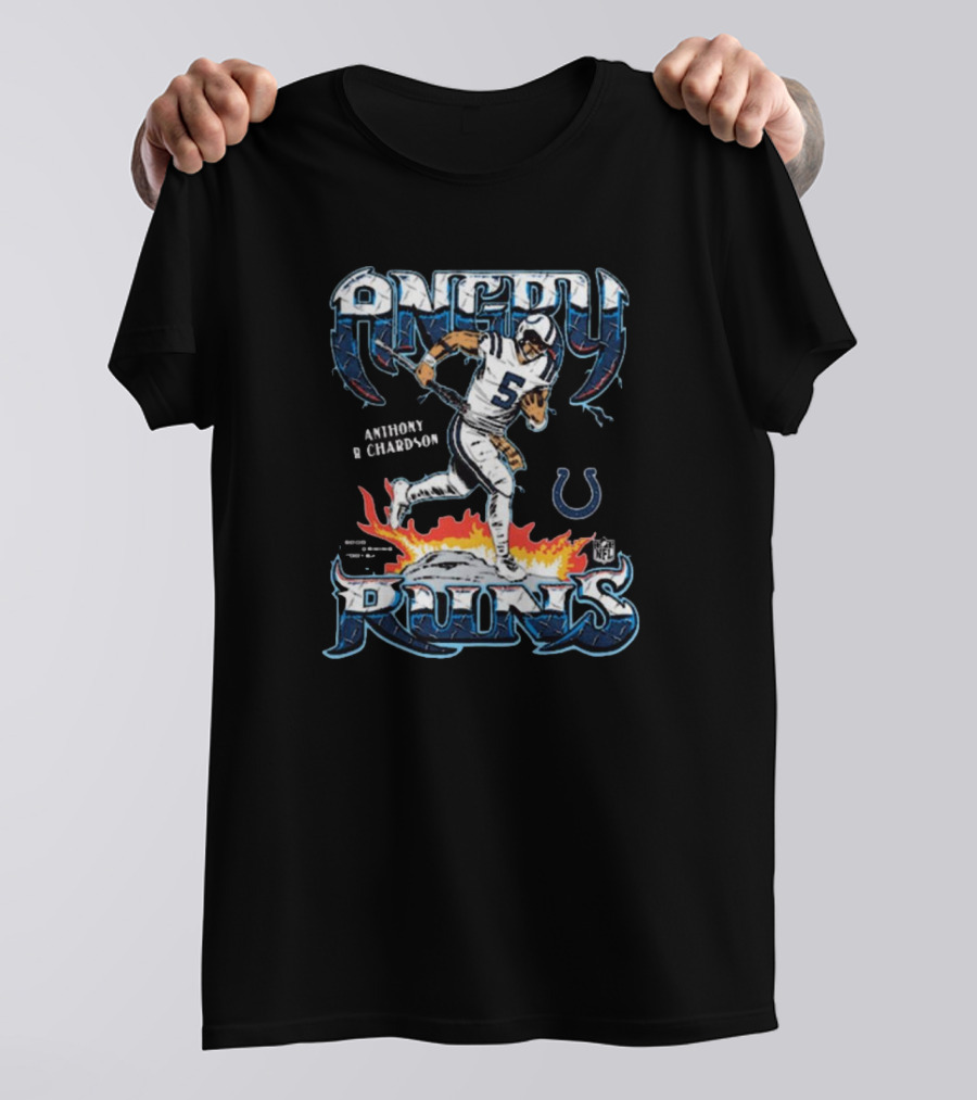 Angry Runs Anthony Richardson Indianapolis Colts NFL T-Shirt