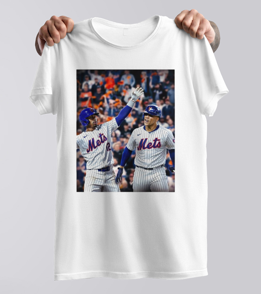 New York Mets MLB Teammates Juan Soto Francisco Lindor T-Shirt