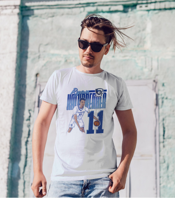 Ryan Kalkbrenner Creighton Bluejays Number 11 Cartoon Big East Conference T-Shirt