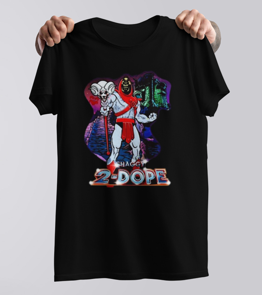 Shaggy Skeletor 2 Dope Castle Grayskull Background T-Shirt