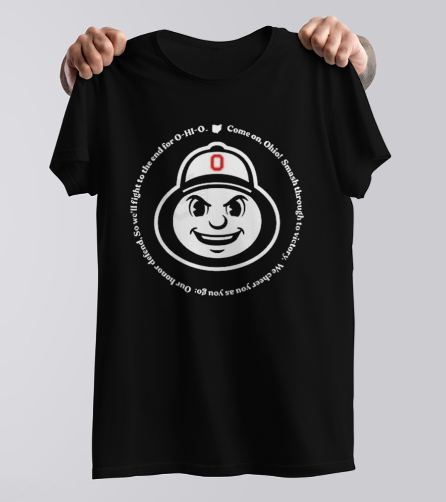 Ohio State Buckeyes Smash Through To Victory O-HI-O T-Shirt