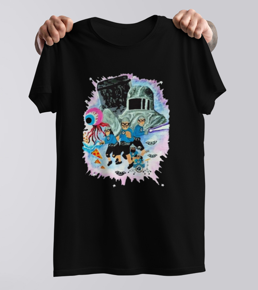 Gloopy The Aquabats Legendary Powdered Milk Space Adventure With Pizza Robots And Eyeball Creature T-Shirt