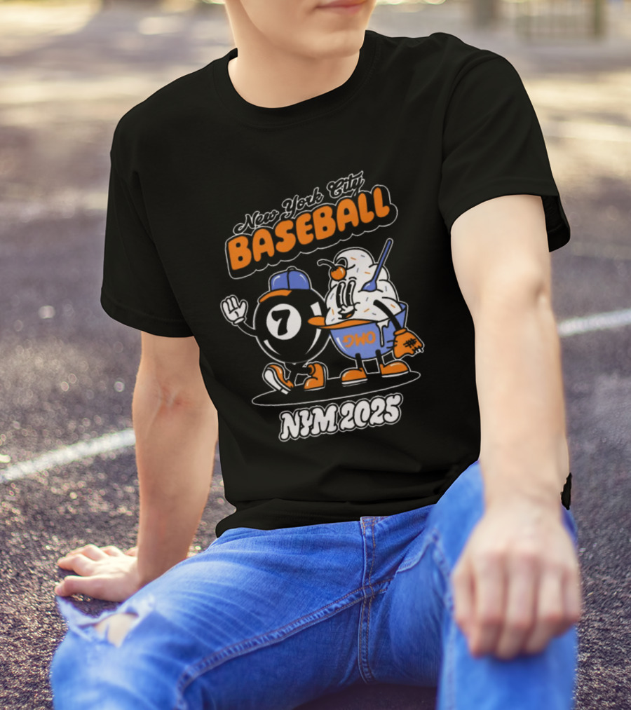 New York City Baseball Magic 7 Ball Nym 2025 T-Shirt