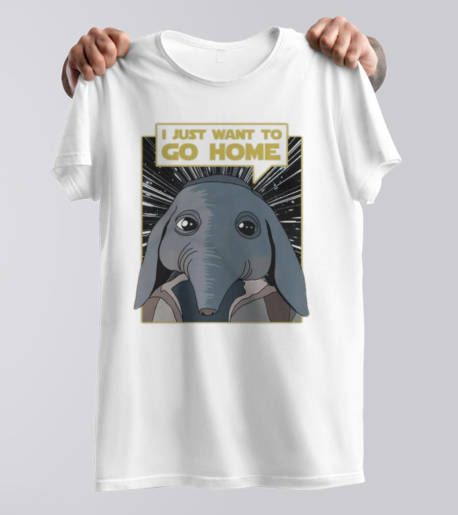 Nerd Riot I Just Want To Go Home Alien Creature T-Shirt