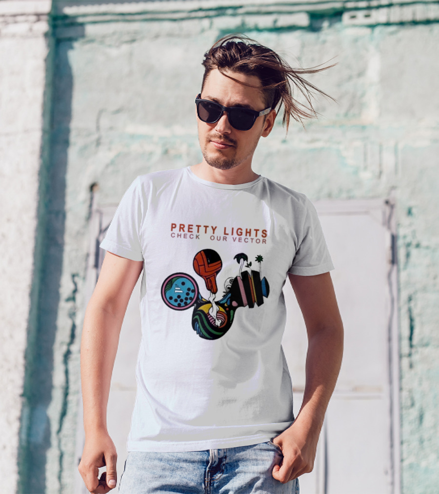Pretty Lights Check Our Vector Psychedelic Abstract T-Shirt
