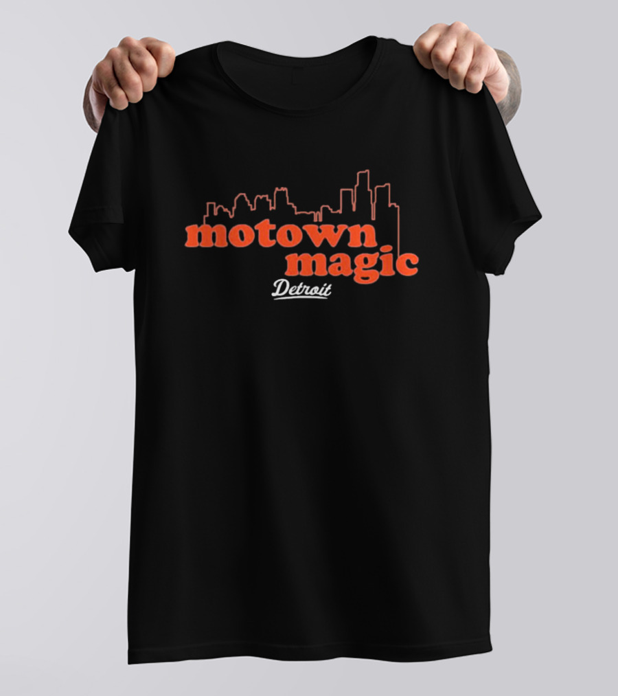 Motown Magic Detroit Tigers Skyline MLB T-Shirt