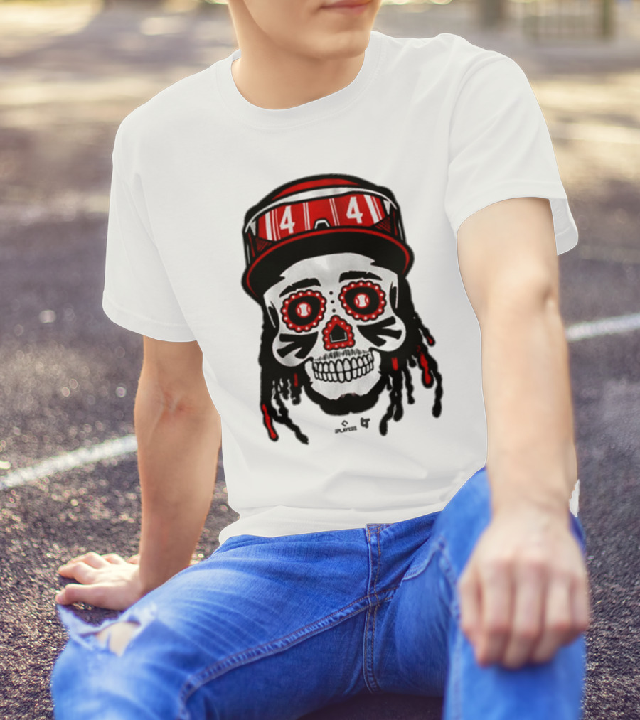 Elly De La Cruz 44 Sugar Skull Cincinnati Reds T-Shirt