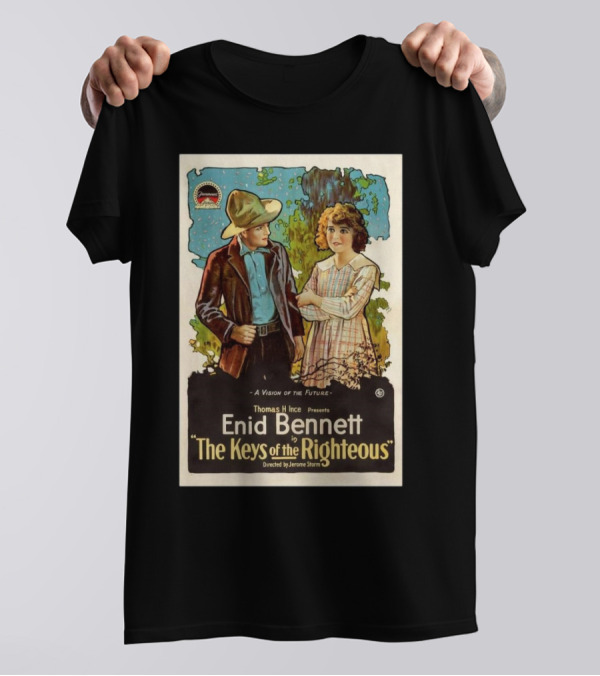 A Vision Of The Future By Thomas H Ince Featuring Enid Bennett In The Keys Of The Righteous T-Shirt
