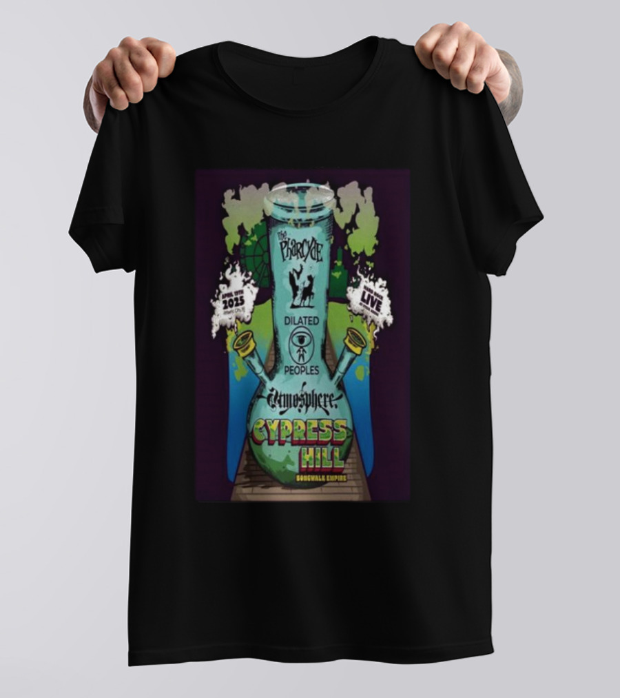 The Barricade Tour Live Atmosphere Cypress Hill Soul Assassins Dilated Peoples Atlantic City NJ Apr 19 2025 Posters T-Shirt