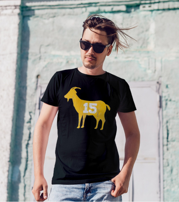 Goat 15 Yellow Silhouette Toddler Fine Jersey T-Shirt