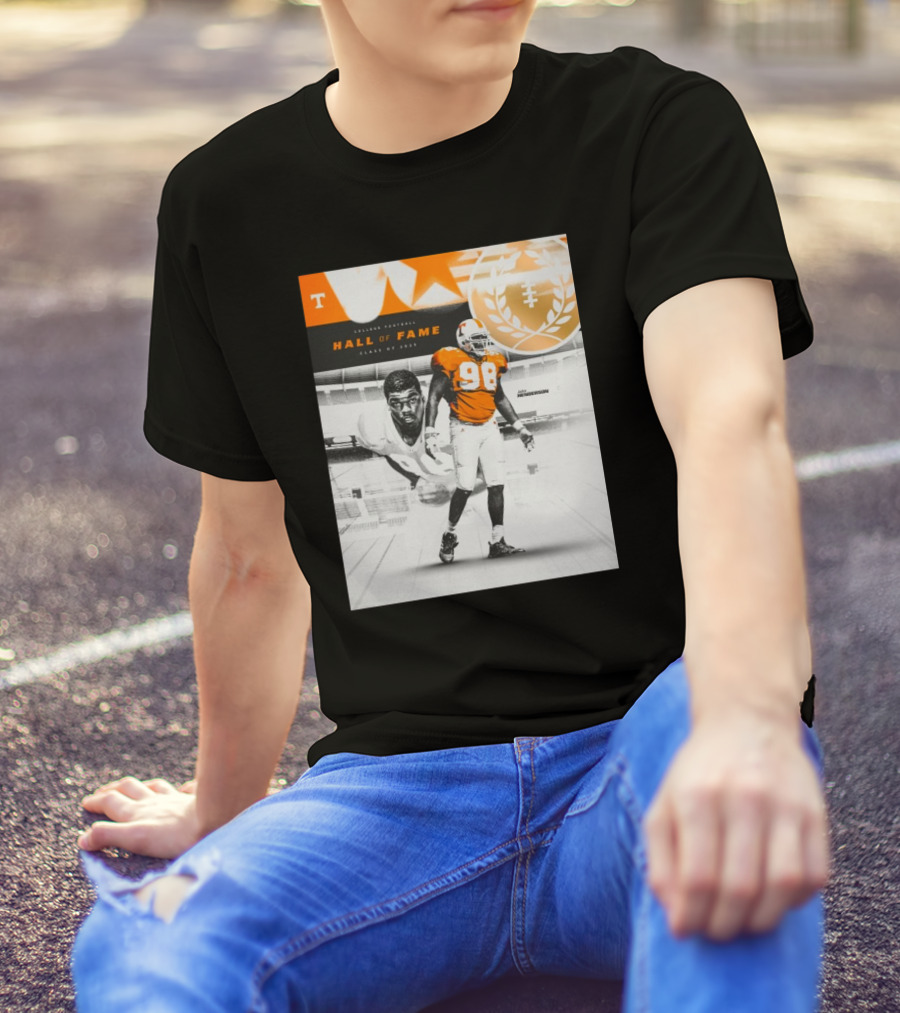 Tennessee Vols John Henderson College Football Hall Of Fame Class Of 2025 Anniversary T-Shirt
