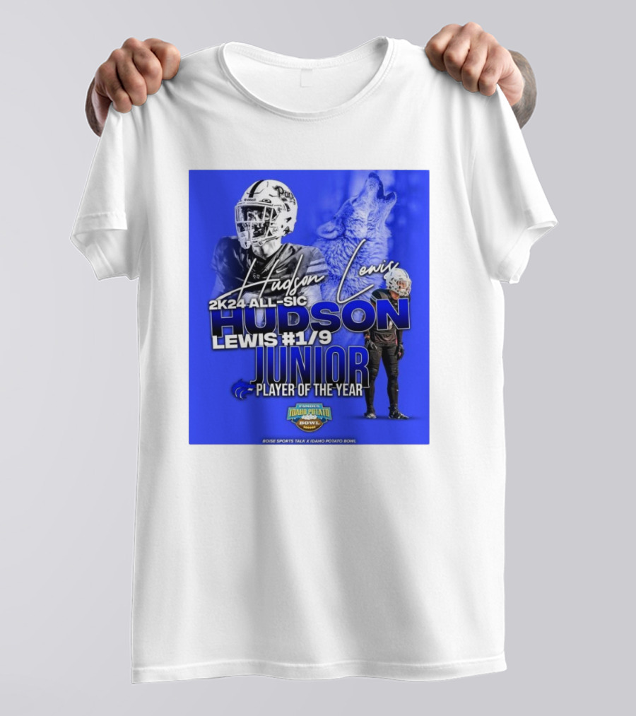 Hudson Lewis 2K24 All-SIC Junior Player Of The Year Lewis #1/9 Promo T-Shirt
