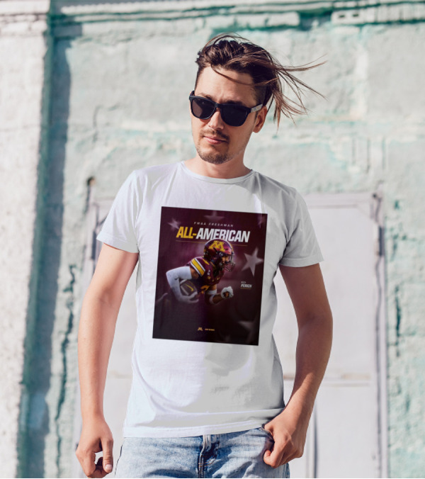 FWAA Freshman All-American Koi Perich Minnesota Golden Gophers Row The Boat T-Shirt