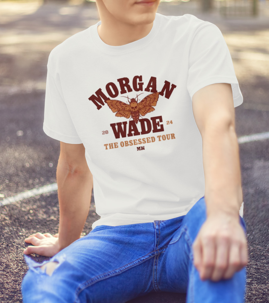 Morgan Wade 2024 The Obsessed Tour Skull Moth MW T-Shirt
