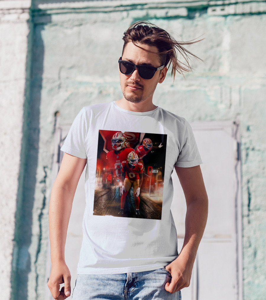 San Francisco 49ers Renardo Green NFL Football Star T-Shirt