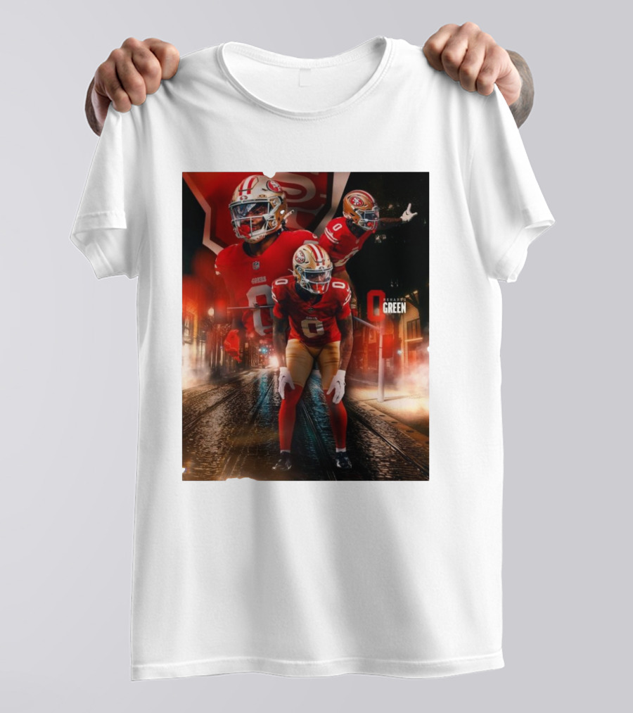 San Francisco 49ers Renardo Green NFL Football Star T-Shirt