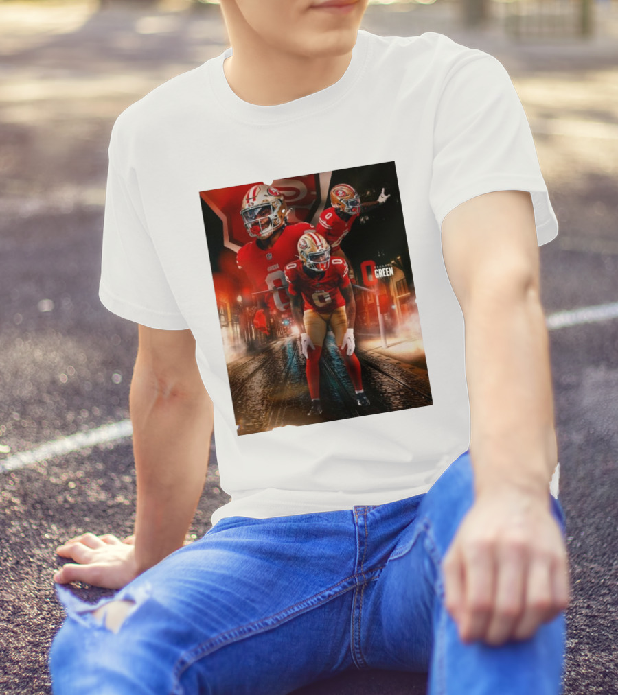 San Francisco 49ers Renardo Green NFL Football Star T-Shirt