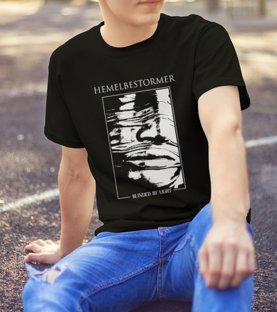 Hemelbestormer Blinded By Light Abstract Black And White Graphic T-Shirt