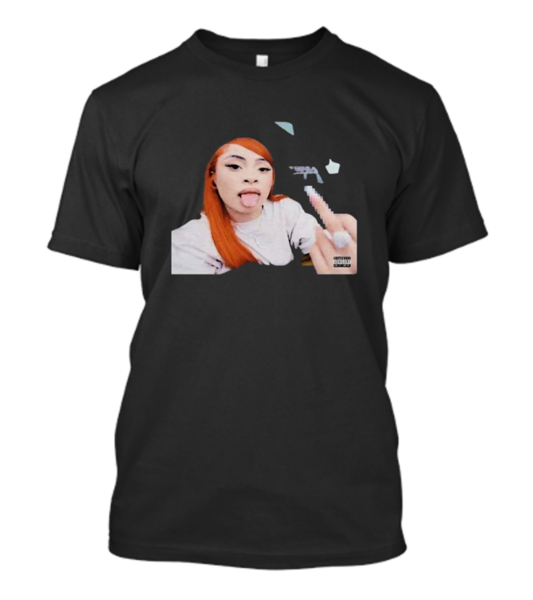 Ice Spice Tongue Out Middle Finger Iconic Gesture T-Shirt