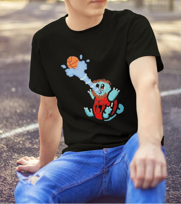 Jakob Poeltl Squirtle Toronto Raptors Basketball Fusion T-Shirt