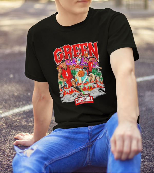 "Green 4 Planet Euphoria Basketball 1950-2024" T-Shirt