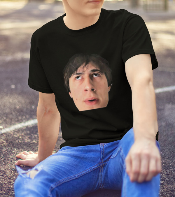 ``` James Clark Looking Up Expression Face ``` T-Shirt