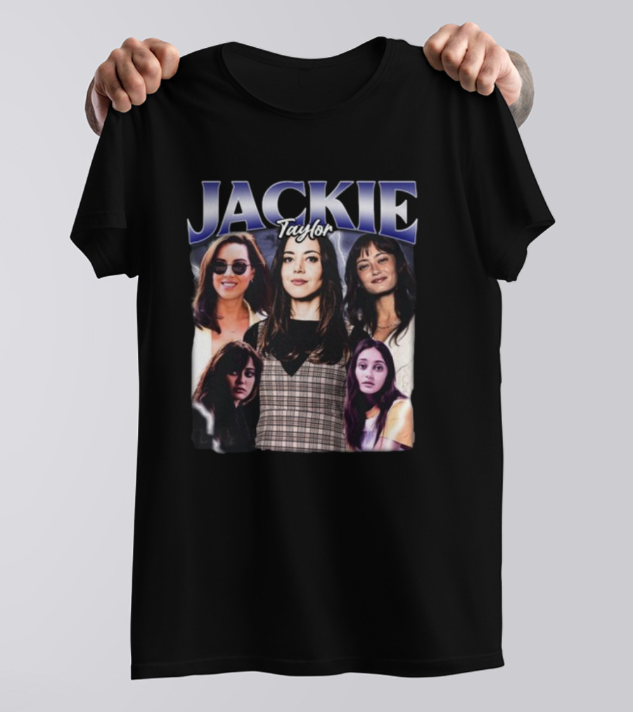 Jackie Taylor Jenna Ortega Aubrey Plaza Collage T-Shirt