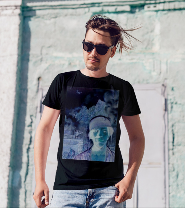 Janelledrtysoul Tyler Joseph Clancy Madrid Psychedelic Negative Mountain Portrait T-Shirt